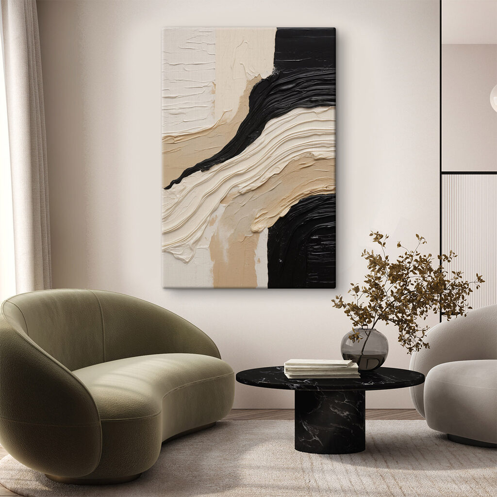 Soft waves of neutral colors blend