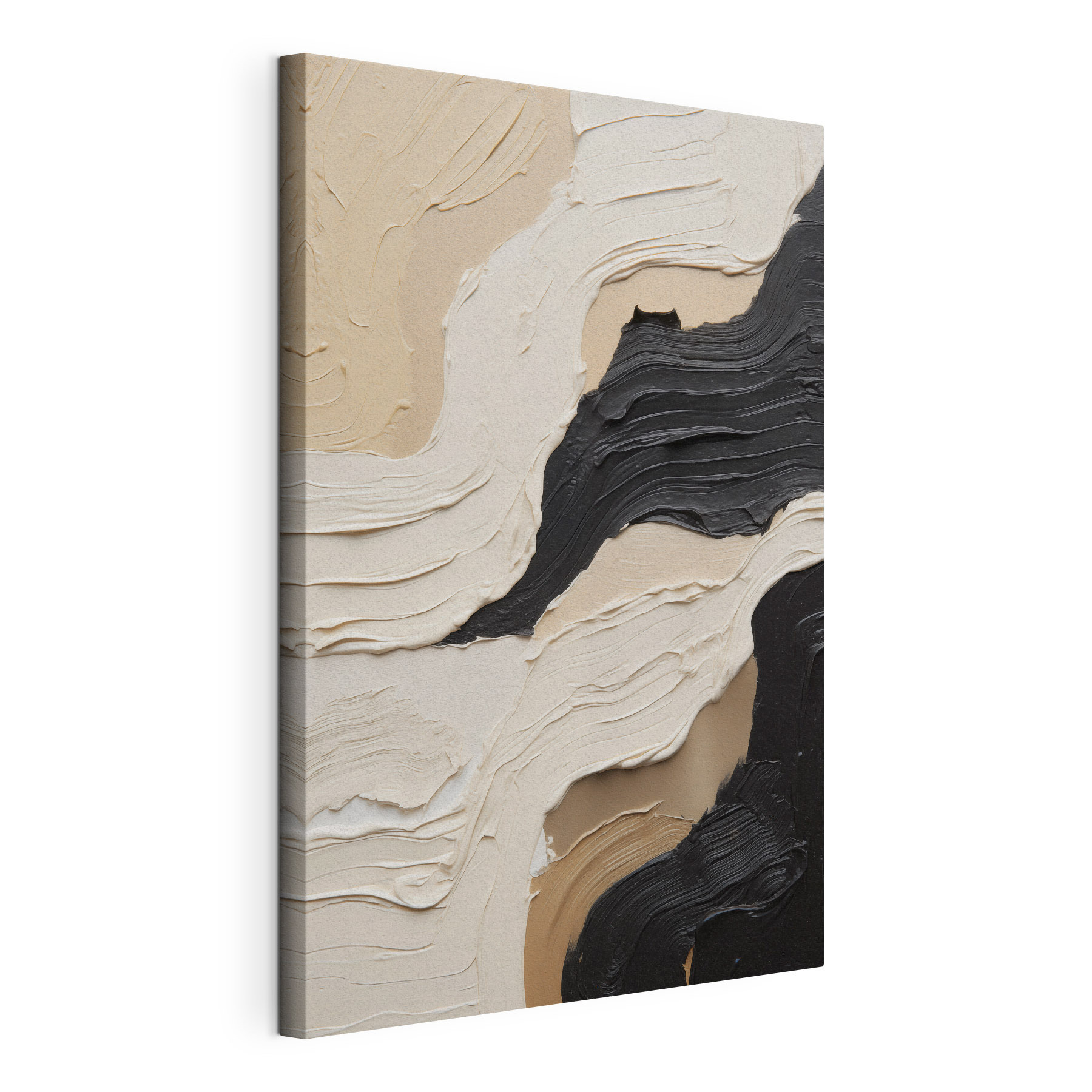 Abstract waves of color and texture