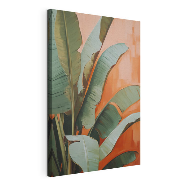 Bright leaves against a warm backdrop