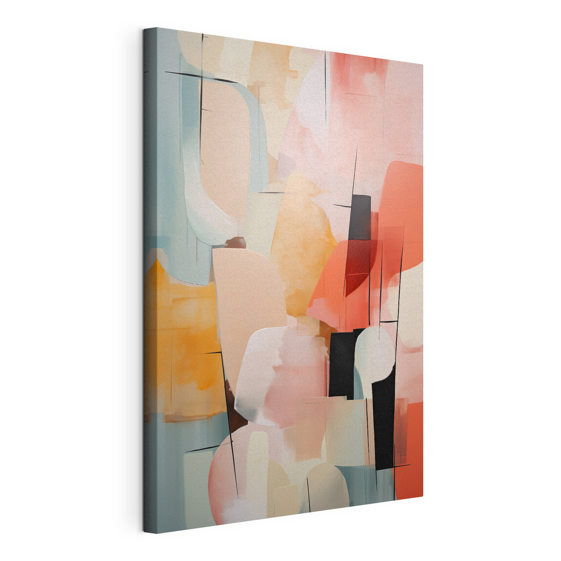 Colorful art piece with different shapes