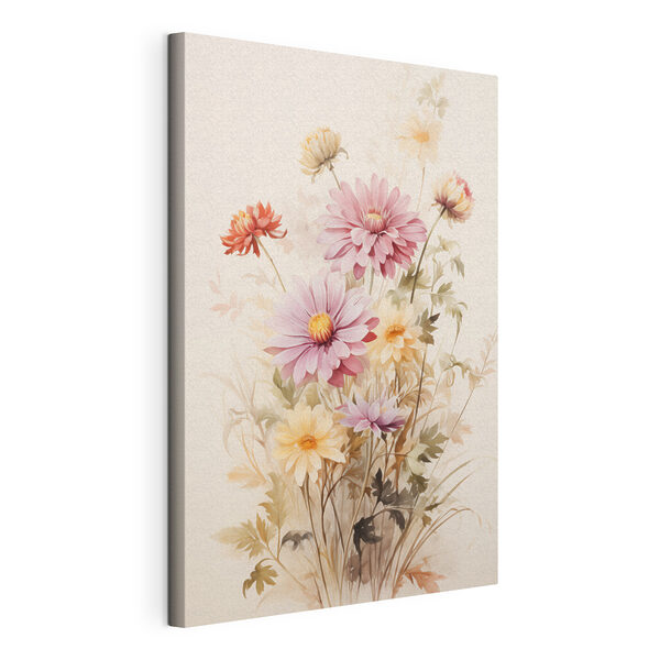 Quadri Quadri Dipinto raffigurante dei fiori su sfondo bianco (COD: s45560)