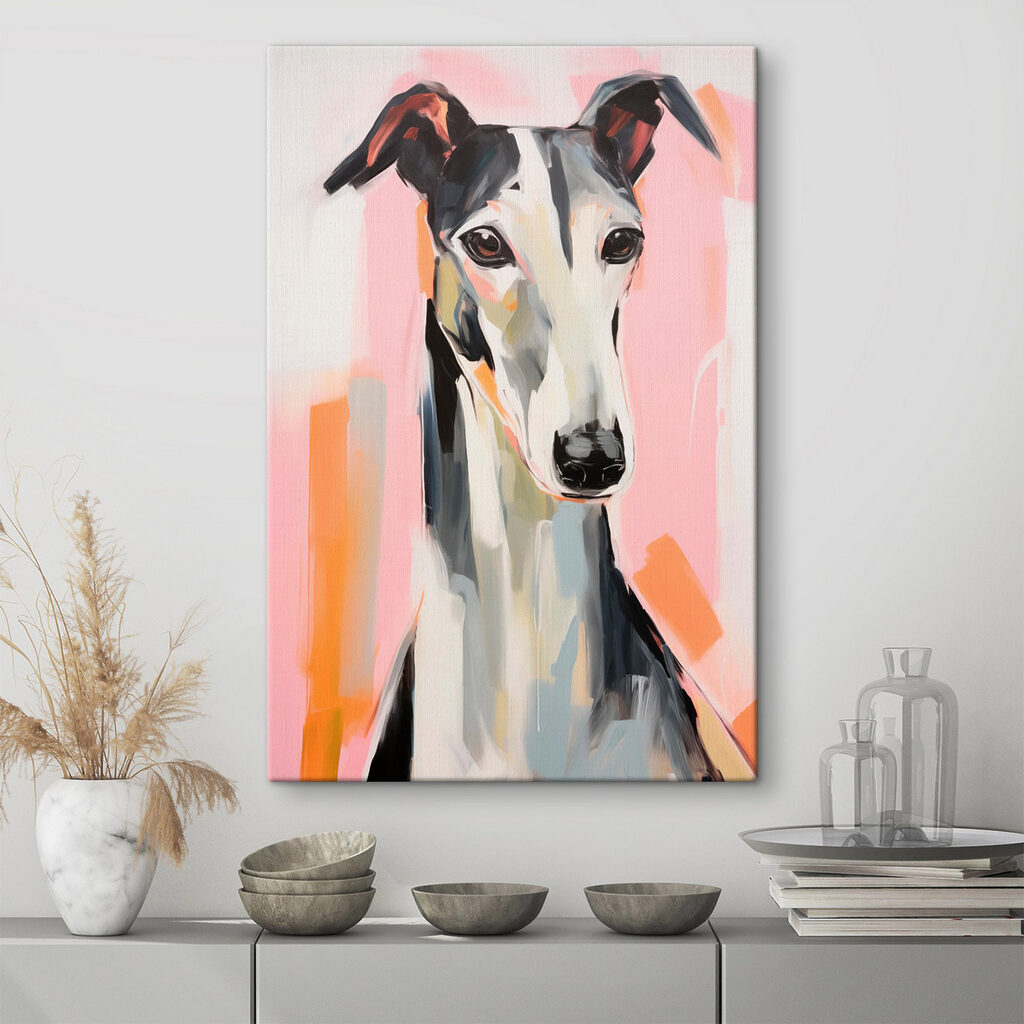 Painting of a dog
