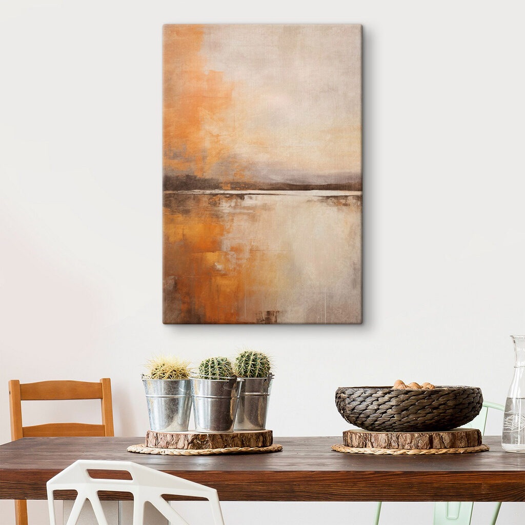 Painting of a lake