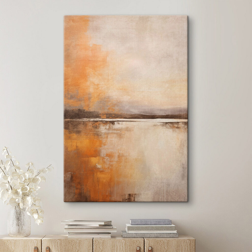 Painting of a lake