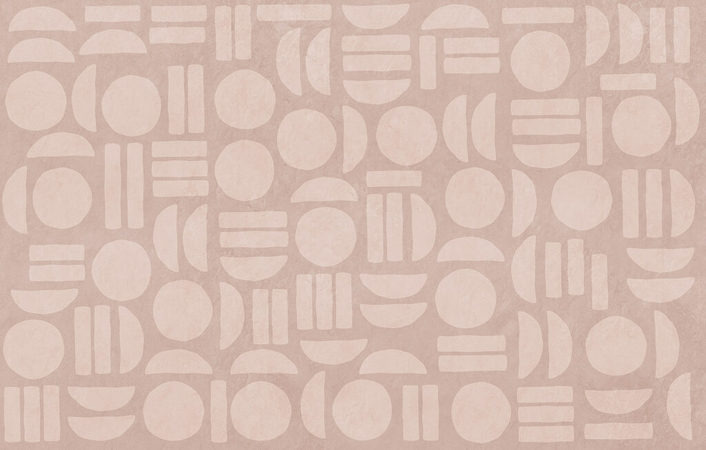 Pattern of circles and lines