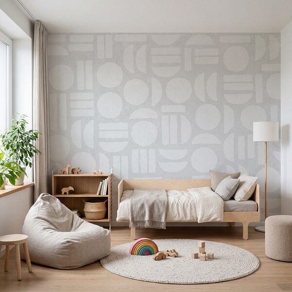 Sfondo bianco con forme geometriche