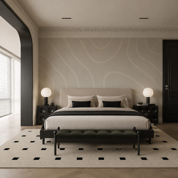 Superficie bianca con linee ondulate