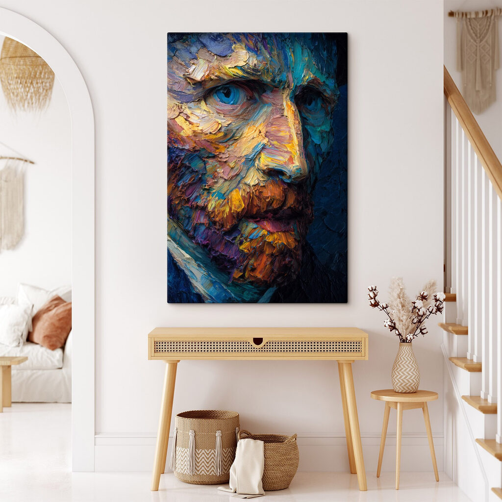 Painting of a man's face