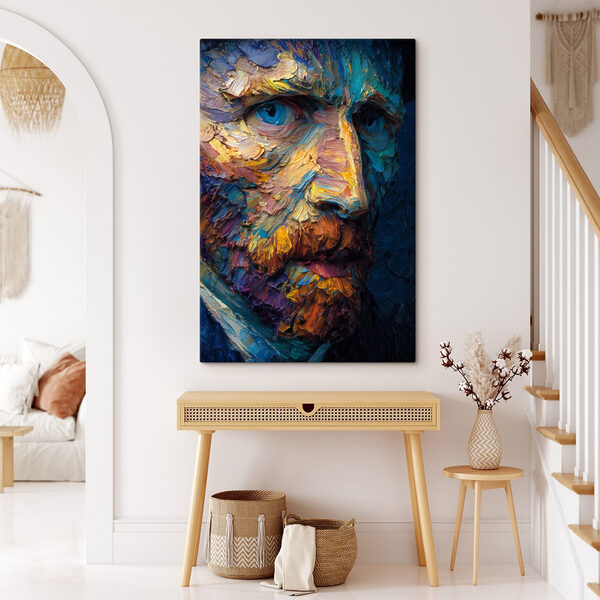 Painting of a man's face