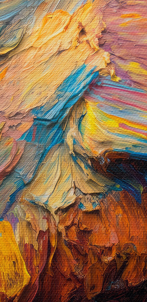 Painting of a man's face