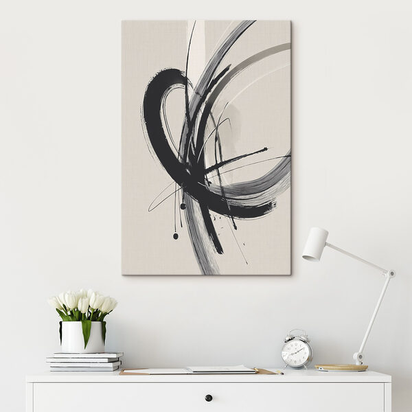Quadri Immagine in bianco e nero di un vortice