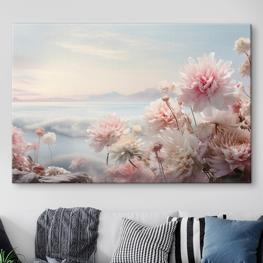 Group of flowers on a cliff Group of flowers on a cliff