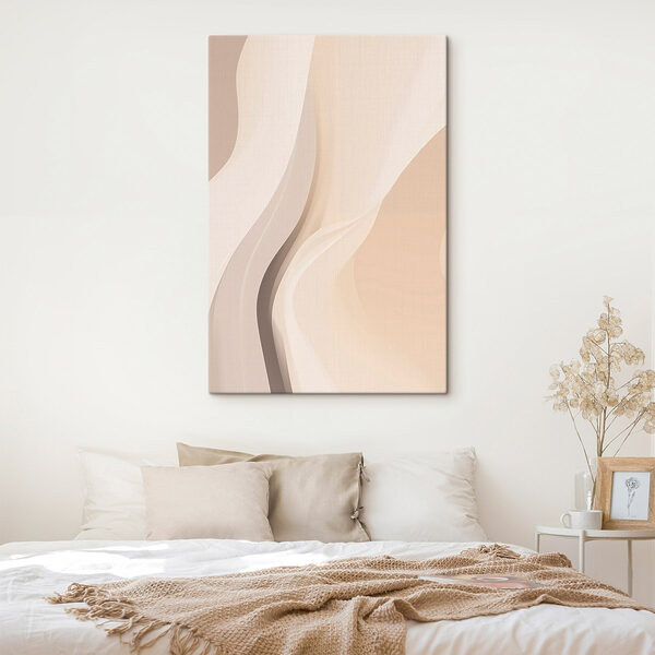 White and tan wavy lines White and tan wavy lines
