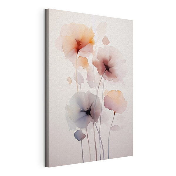 Quadri Quadri Dipinto raffigurante dei fiori su sfondo bianco (COD: s45682)