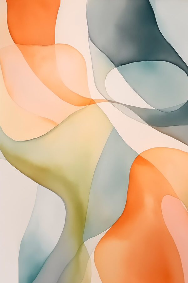 Flowing colors in gentle harmony