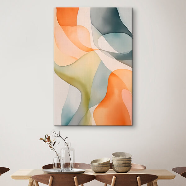 Flowing colors in gentle harmony