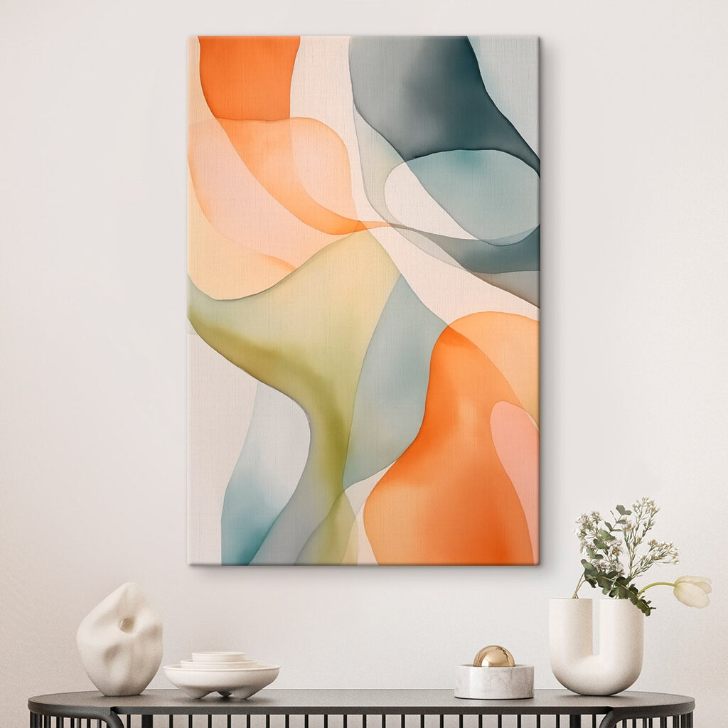 Flowing colors in gentle harmony