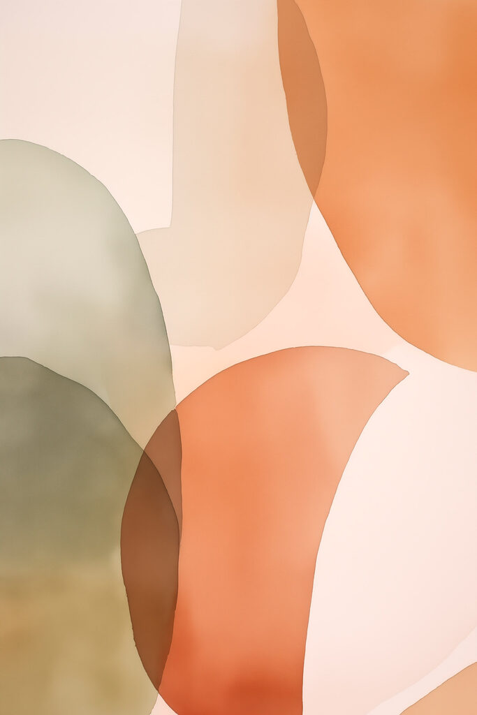 Soft hues blend in gentle harmony Soft hues blend in gentle harmony