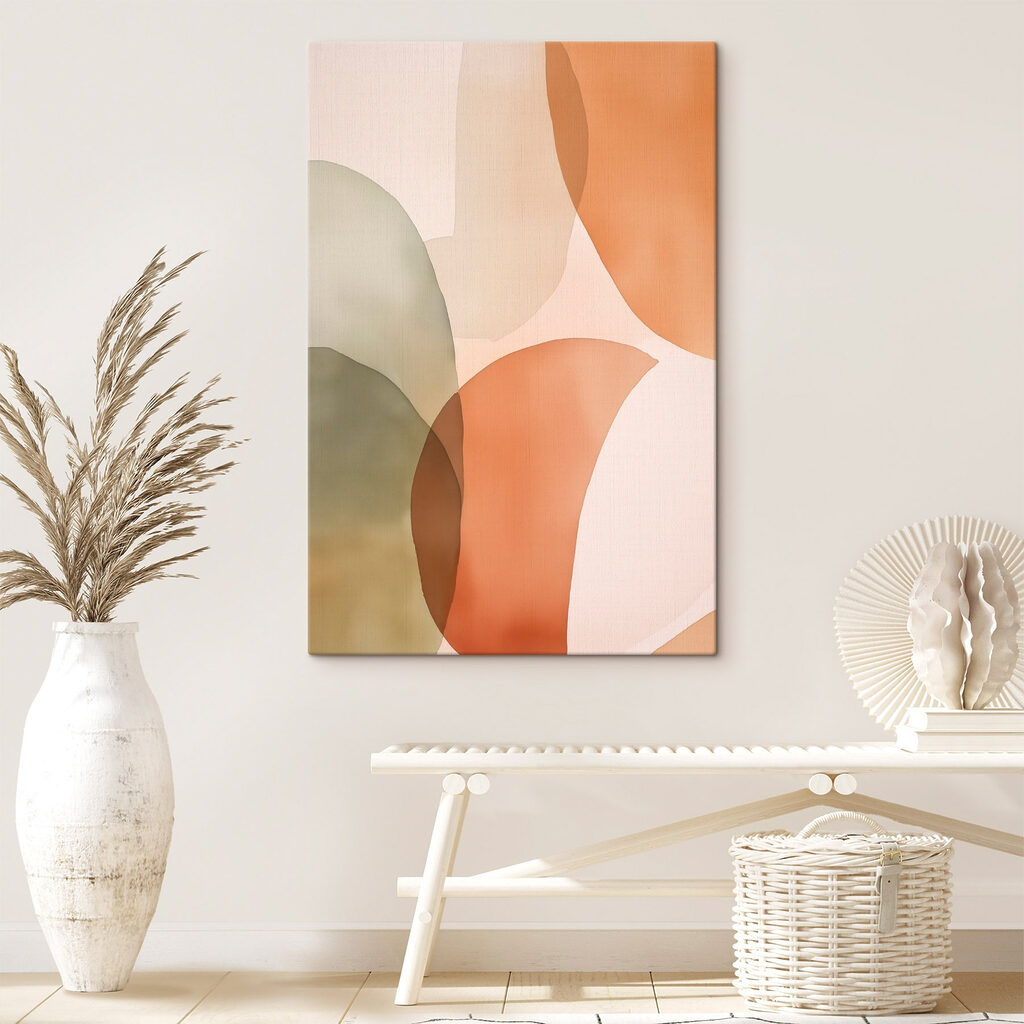 Soft hues blend in gentle harmony Soft hues blend in gentle harmony