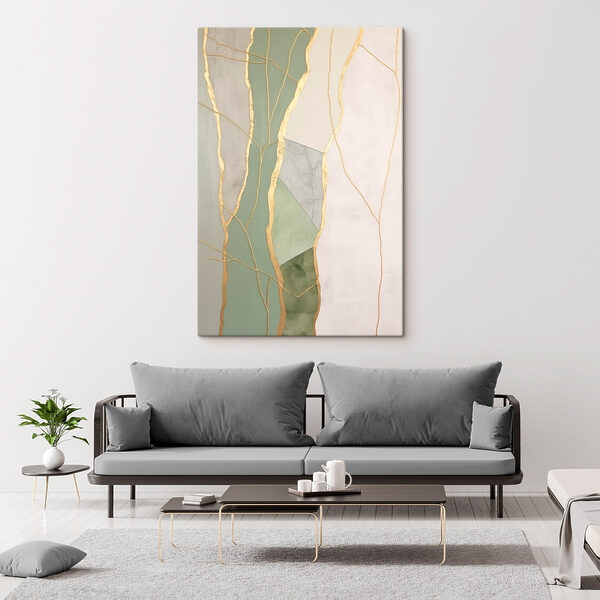 - Elegant lines and calming colors