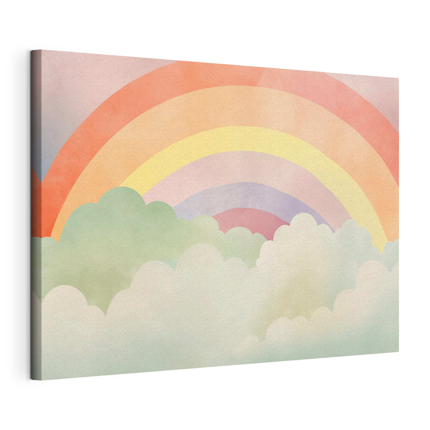 Rainbow and clouds in the sky Rainbow and clouds in the sky