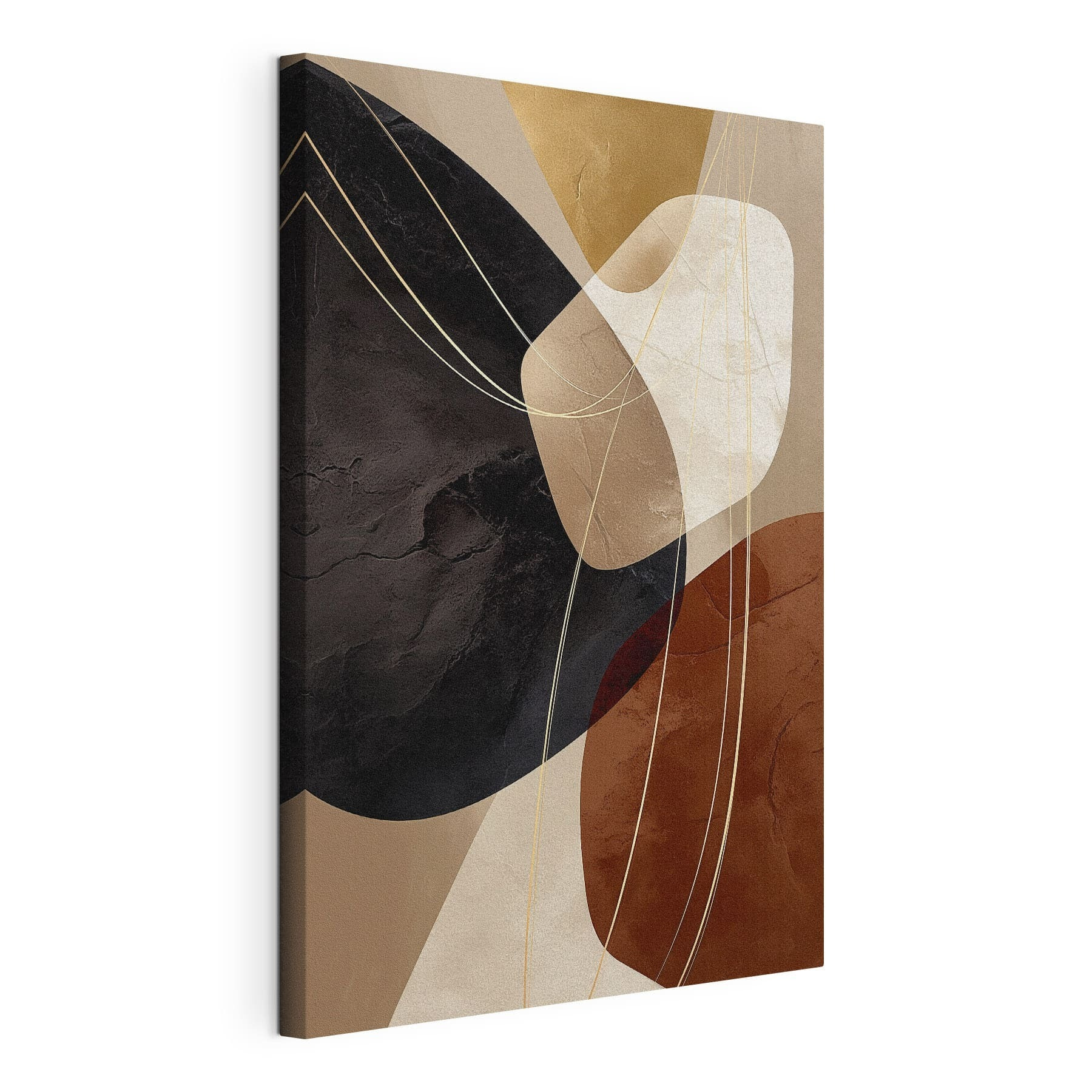 Abstract forms in warm colors