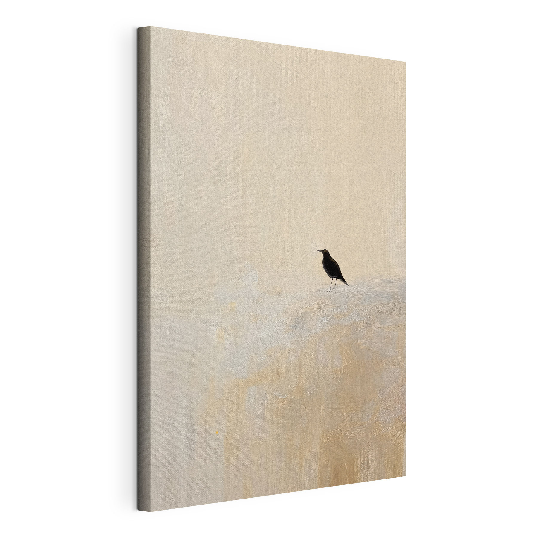 Bird standing on a snowy surface