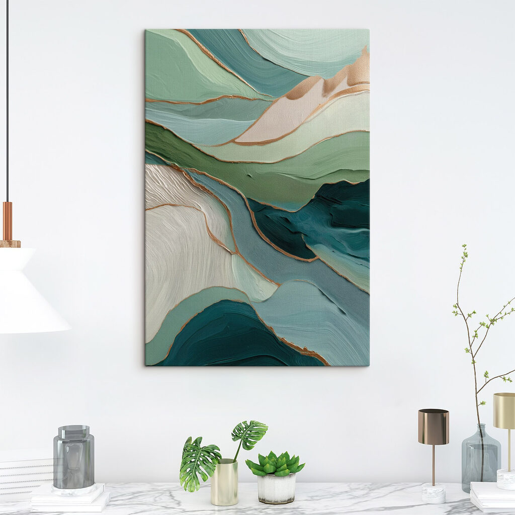 Flowing layers of soft color harmony Flowing layers of soft color harmony