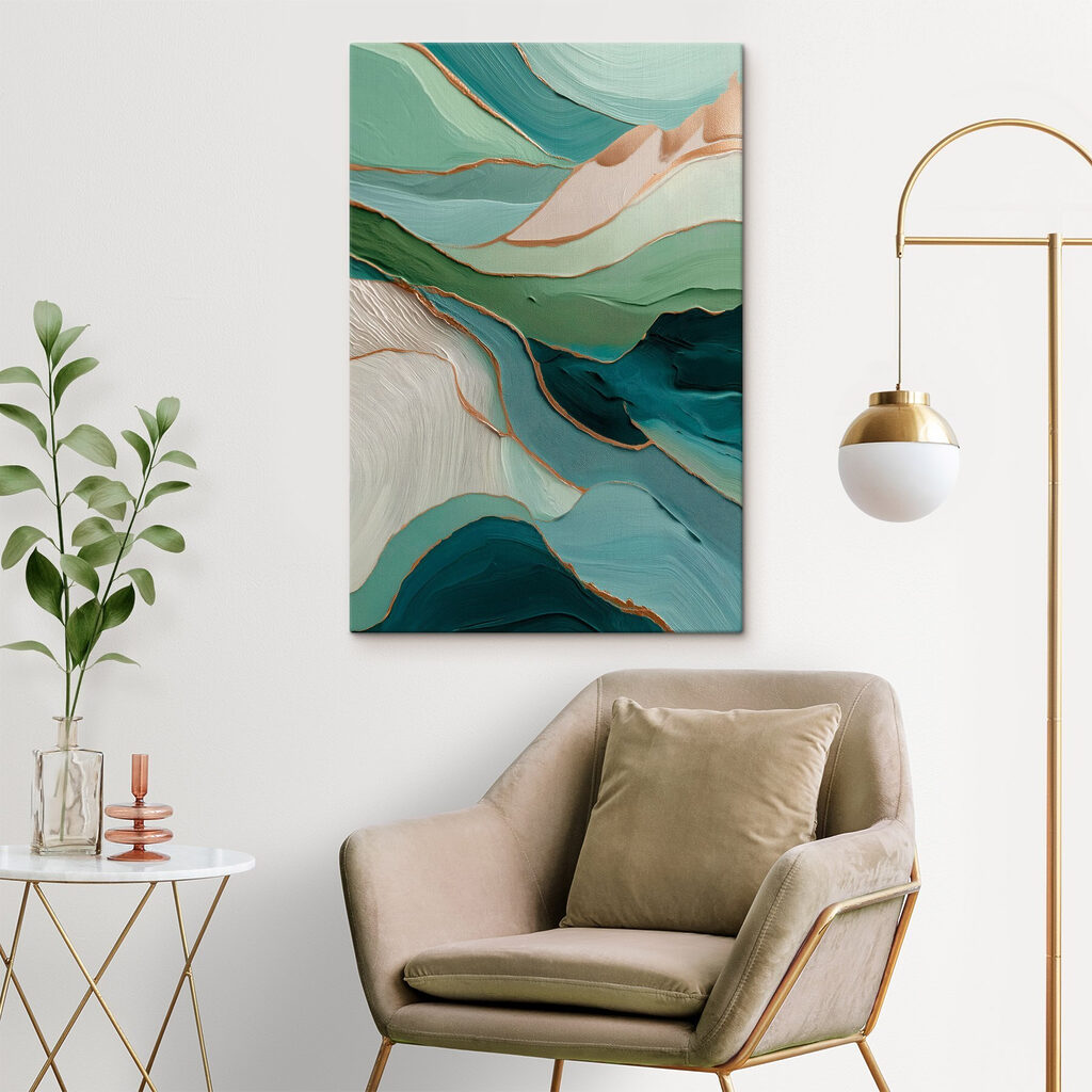 Flowing layers of soft color harmony Flowing layers of soft color harmony