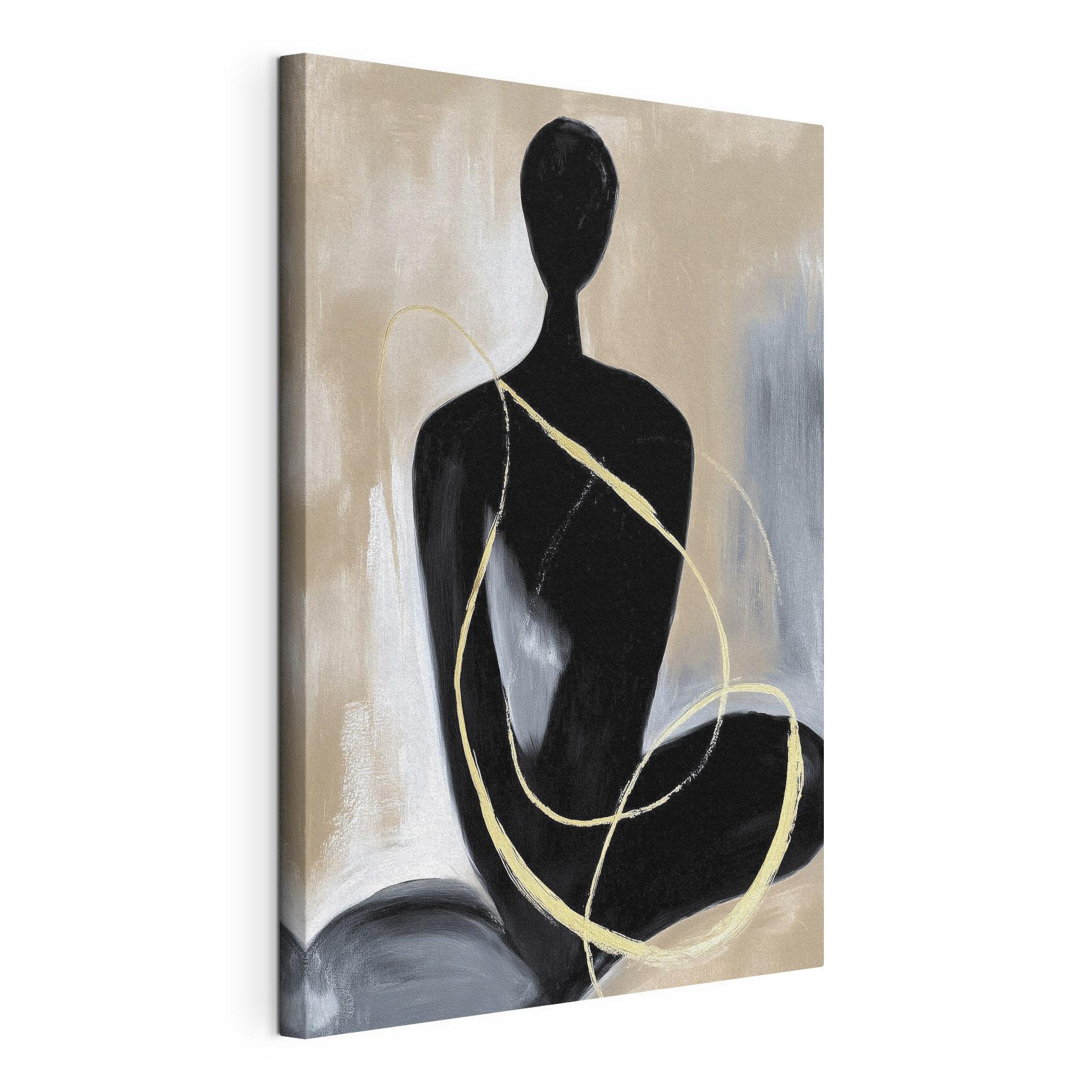 Painting of a woman sitting Painting of a woman sitting