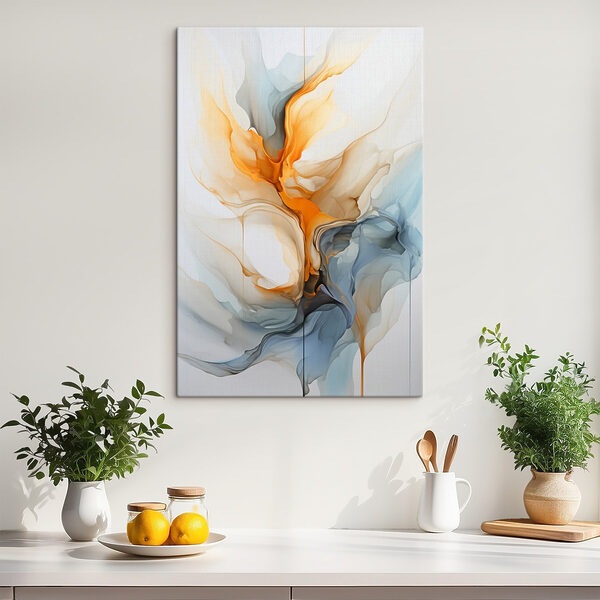 Quadri Opere d'arte colorate su sfondo bianco