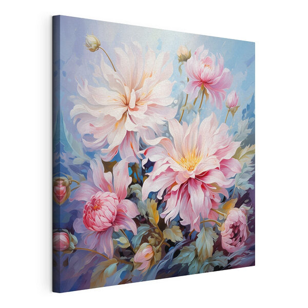 Quadri Dipinto raffigurante dei fiori su sfondo blu (COD: s45737) Quadri Quadri Dipinto raffigurante dei fiori su sfondo blu (COD: s45737)