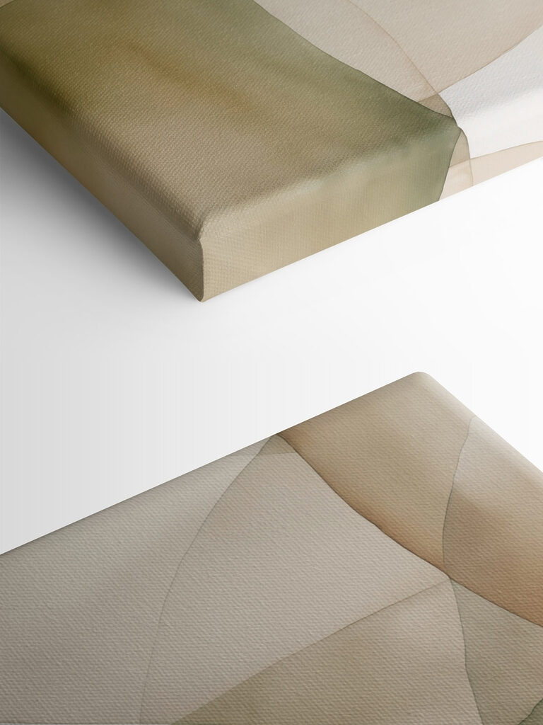 Gentle curves in soothing colors Gentle curves in soothing colors