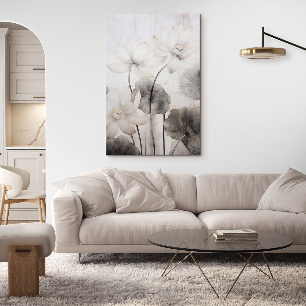 Delicate lilies on a soft background