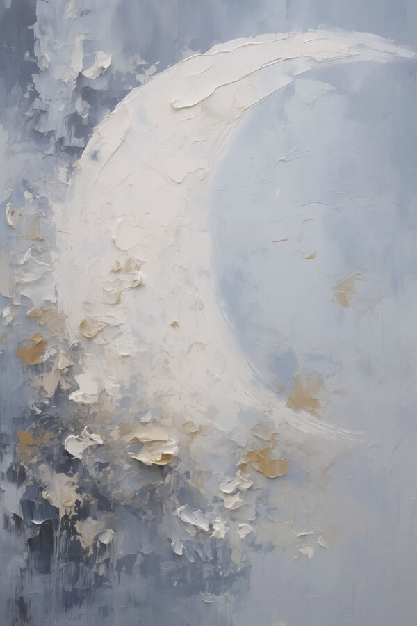 Painting of a moon Painting of a moon