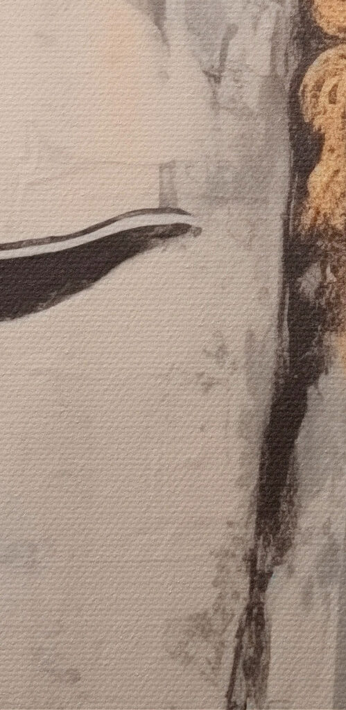 Painting of a face