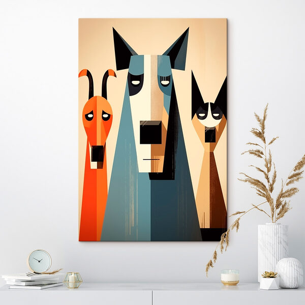 Quadri Gruppo di cani e gatti