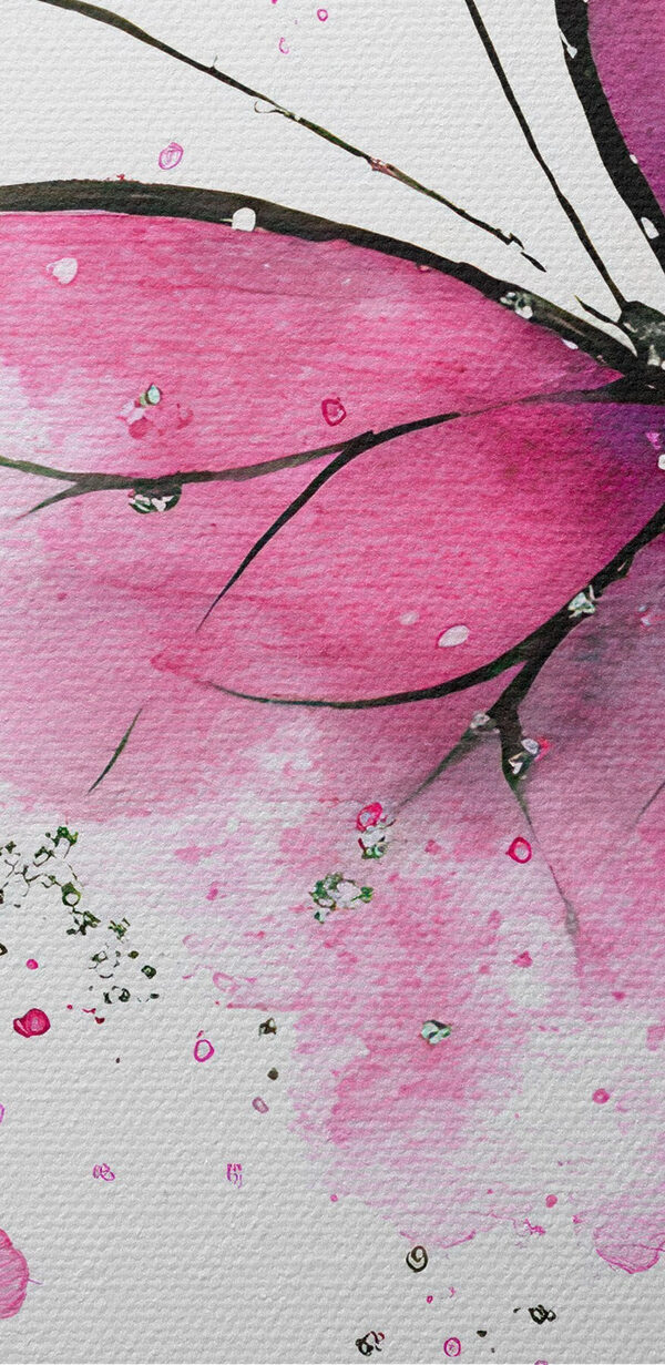 Delicate pink butterfly on a canvas Delicate pink butterfly on a canvas