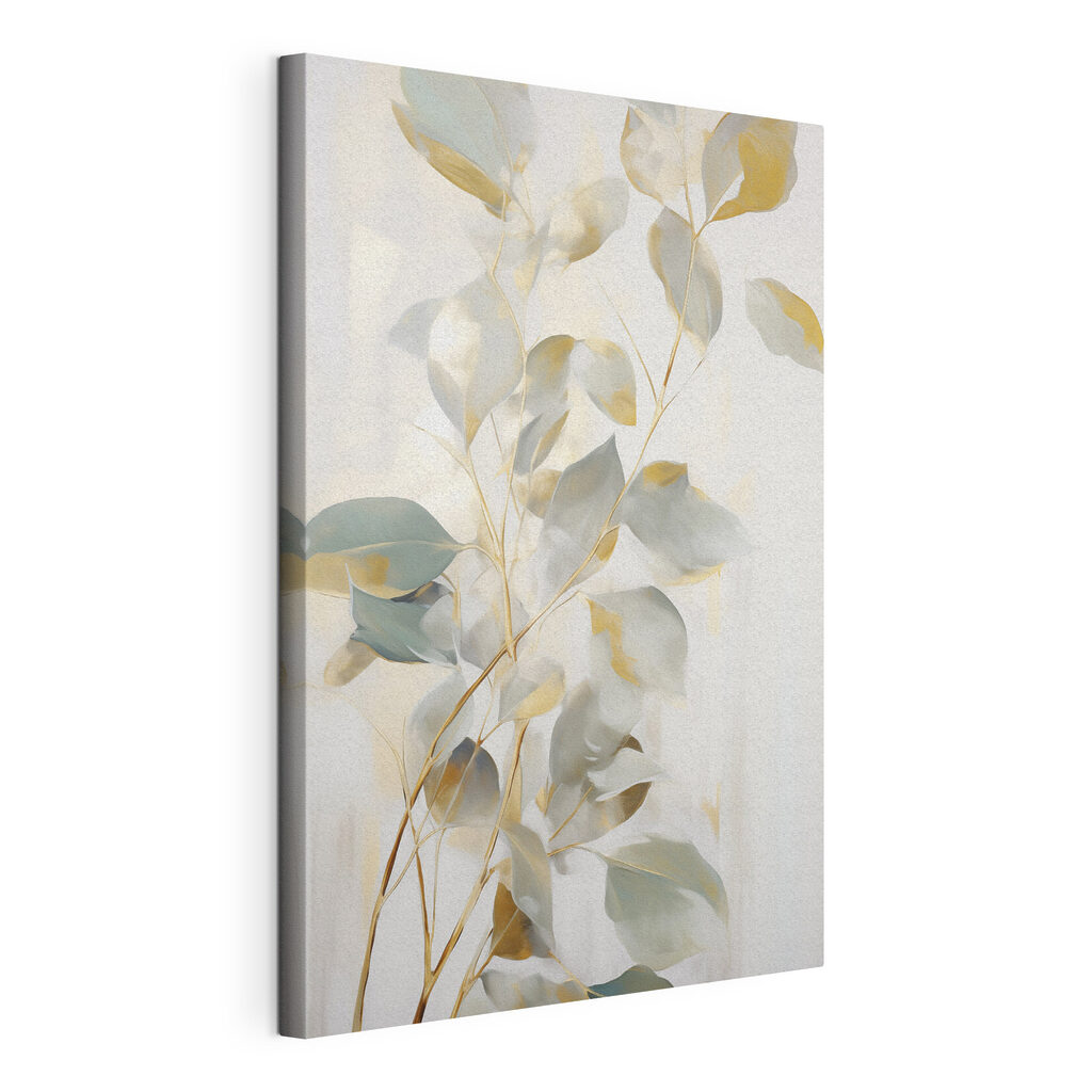 Painting of a branch with leaves