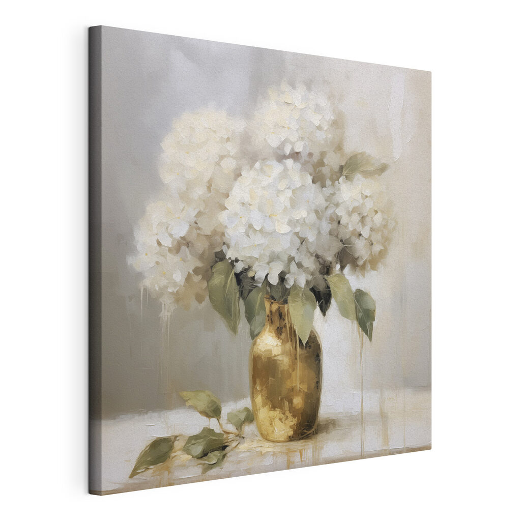 Painting of flowers in a vase