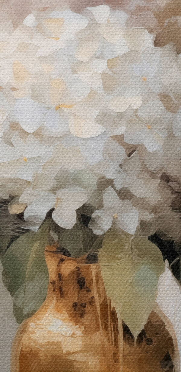 Painting of flowers in a vase