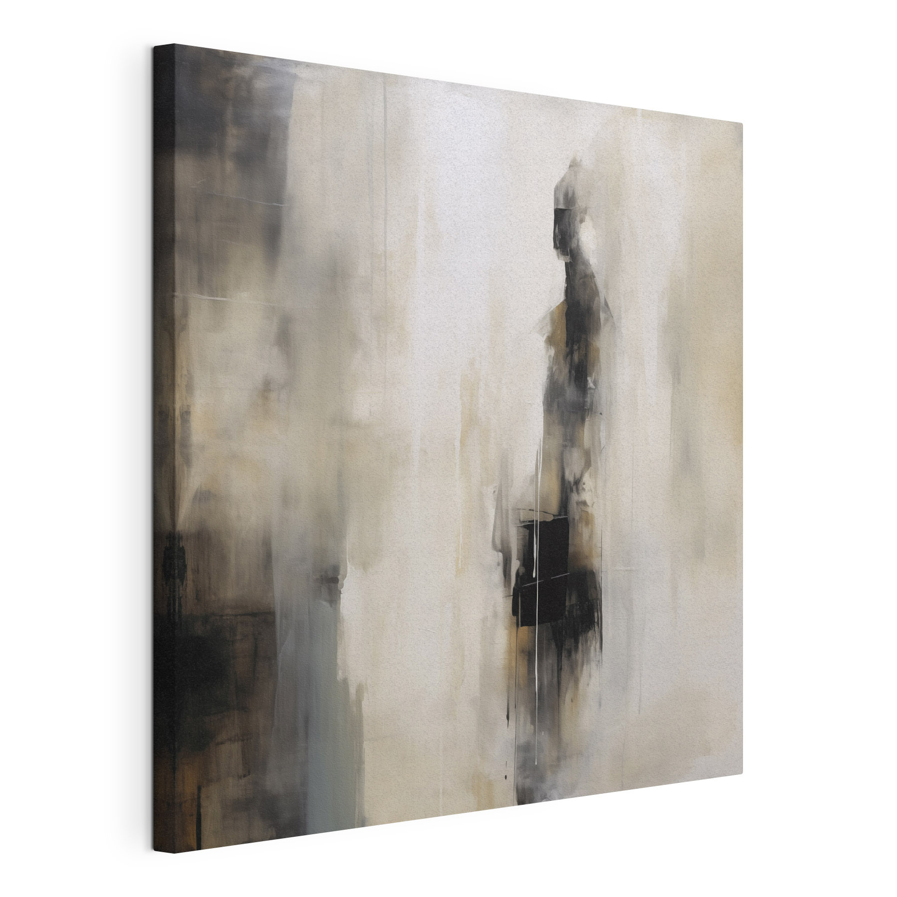 Painting of a person in a white and black suit Painting of a person in a white and black suit