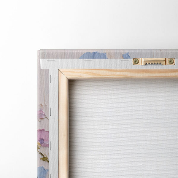 Painting of flowers on a white surface Painting of flowers on a white surface