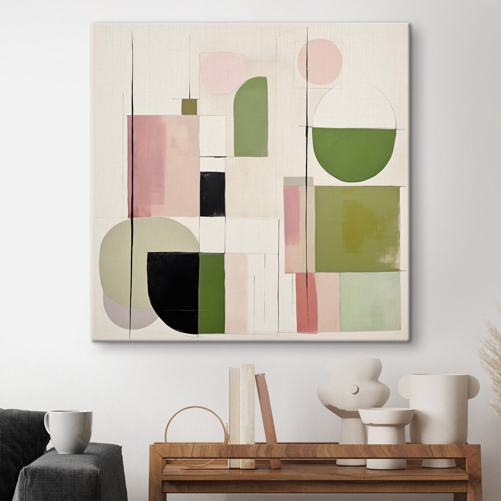 Painting of different shapes and colors