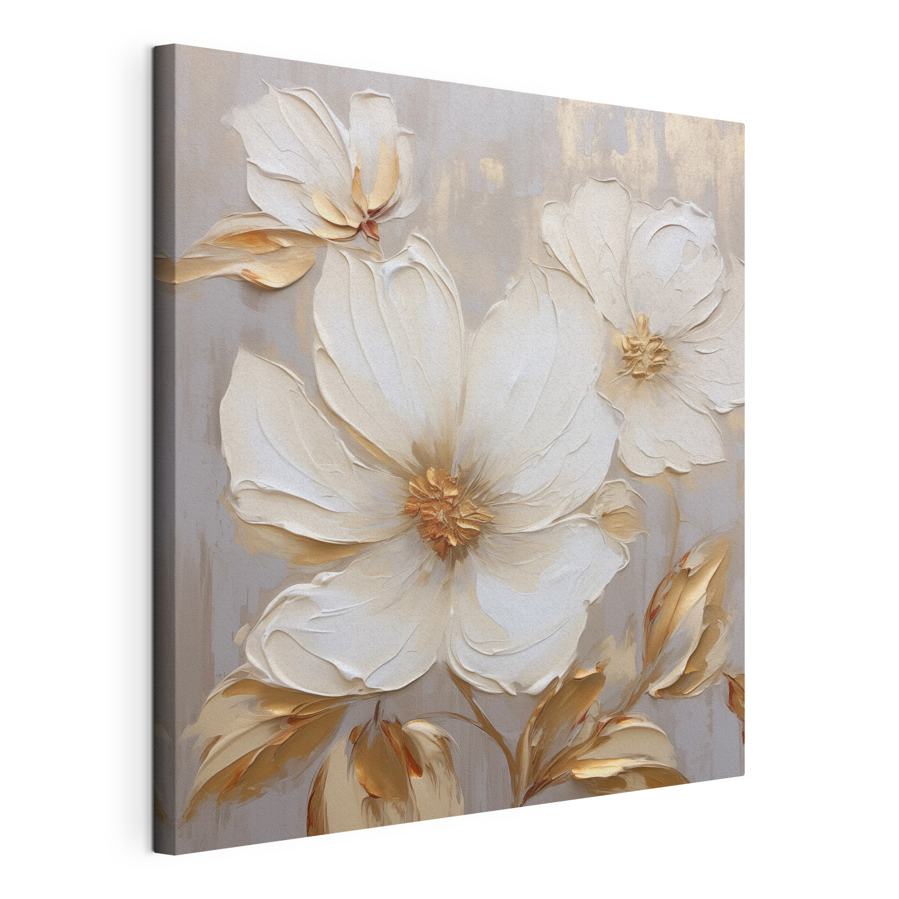 Painting of flowers on a wall Painting of flowers on a wall