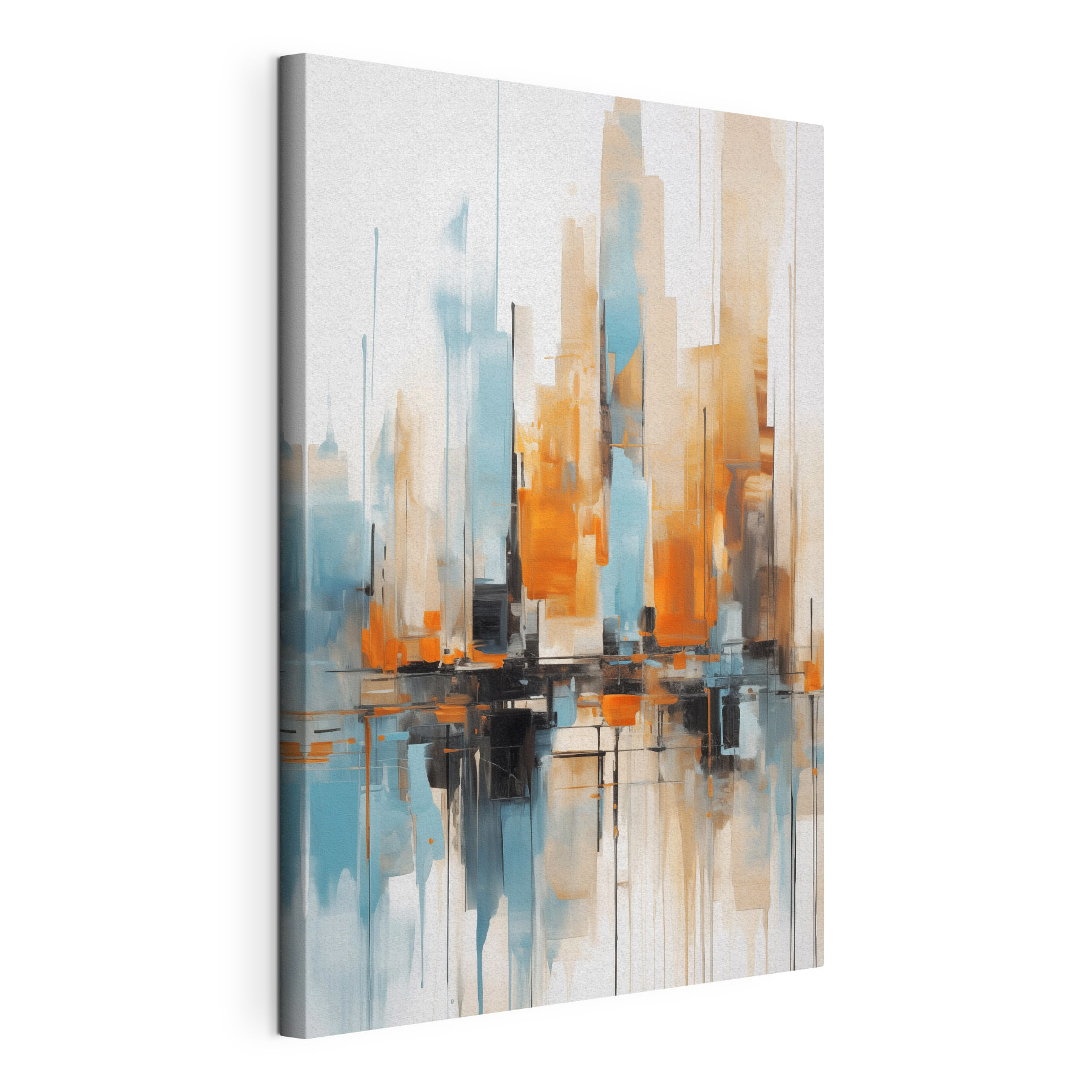 Painting of a city Painting of a city