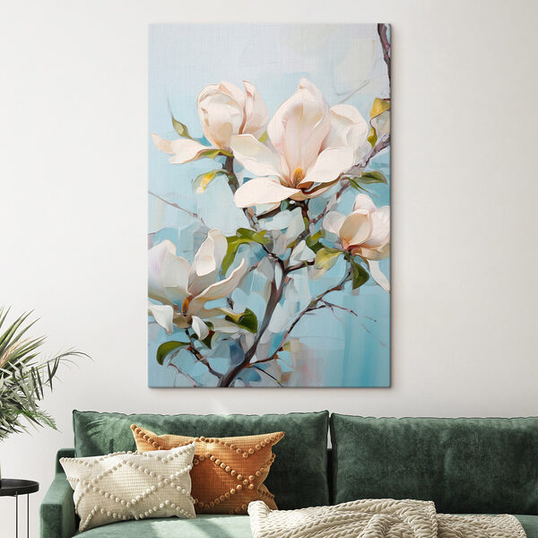 Quadri Quadri Dipinto raffigurante un fiore bianco (COD: s46277)