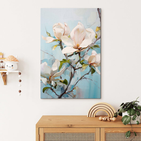 Painting of a white flower Painting of a white flower