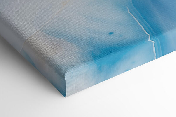Flowing waves in calm blue tones