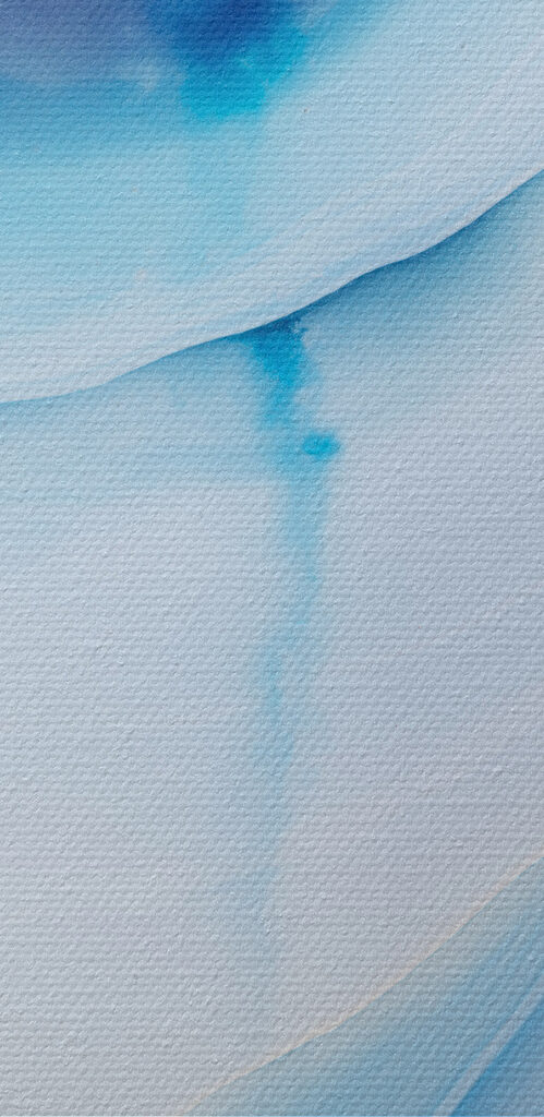 Flowing waves in calm blue tones